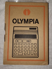 Vintage Olympia CD 112 Tischrechner Rechenmaschine neuwertig ungebraucht ca 1978
