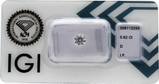 Wertanlage Diamant / Brillant 0,62ct D IF(lupenrein) EX.ID/EX/EX IGI-Zertifikat