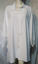 MADE IN ITALY CHAMPAGNER FEINE TUNIKA BLUSE Gr.  54 56