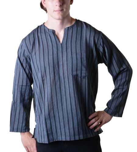 Fischerhemd kurtha gestreift - fischerhemd,
