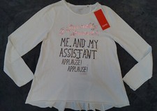  ESPRIT Mädchen T-Shirt  Langarmshirt  Gr. 128/134 weiß NEU
