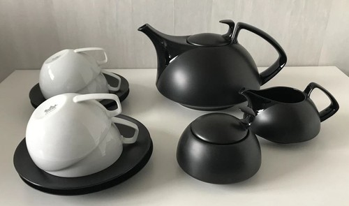 Teeservice tac schwarz weiß - tac, schwarz-weiß
