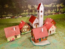 TT  Häuser 6er Dorf-Konvolut aus Anlagenauflösung f. Modellbahn Anlage etc.