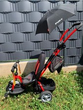 Puky Kinderdreirad mit Schiebestange,Tasche, Aufbewahrungskorb und Schirm 