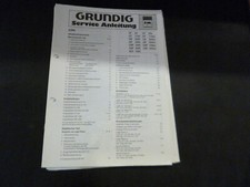 Original Service Manual Schaltplan Grundig  CF 20,20a,CF7100,7100a,CB2500,2000a.