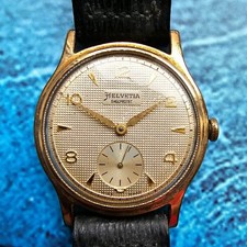 Vintage Helvetia Handaufzug Herrenuhr Cal 82c