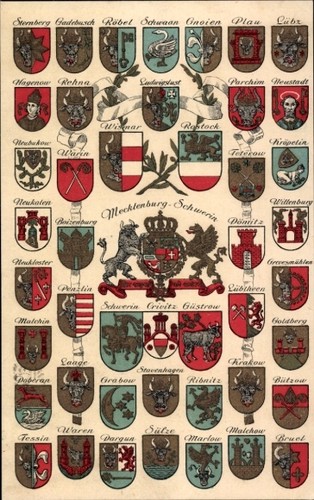 Wappen großherzogtum - wappen, ak