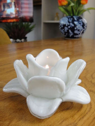 Windlicht rose kristall glas - rose,