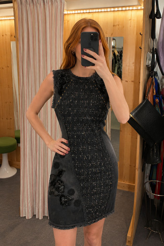 Desigual kleid 38 schwarz - gr.,