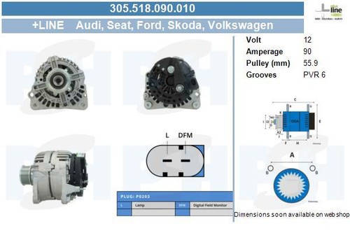 Psh lichtmaschine generator - bv,