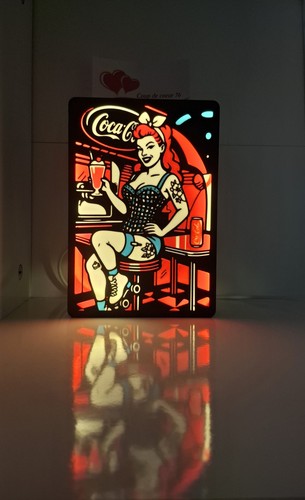 Coca cola panel nachtlicht - coca,
