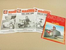 4 Prospekte Manitou MC80 MC20H-30H  4RE25-30RH Stapler