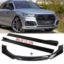 Spoilerschwert Spoilerlippe + Seitenschweller für Audi SQ5 Q5 8R Facelift S-Line
