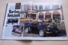Rallye Racing 04/1991 Porsche 911 964 Turbo Speedster von Rinspeed mit 330PS im