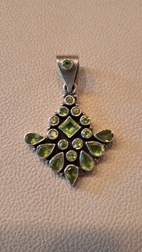 Anhänger peridot 925er - 925er, silber