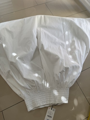 Zara maxirock weiss boho - l(xl),