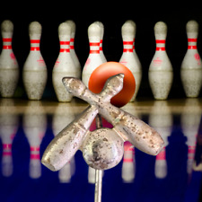 Sammler Pin - Fundstücke - Bowling / Kegel Anstecker Nadel
