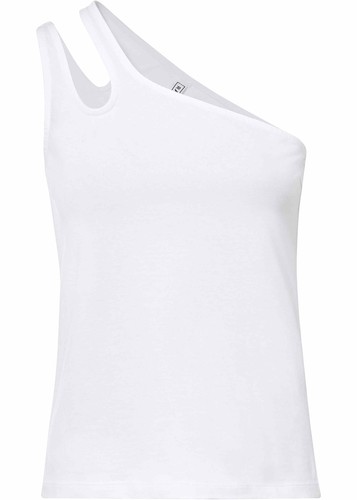 One shoulder top mit cut - one-shoulder,