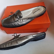 Hush Puppies Damen-Pantoletten Größe 6,5 flach Clog Smart Schuhe Comfort Concept 