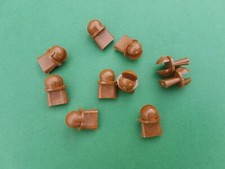 10 Feststeller 11mm braun nussbaum Gardinen Vorhang Schiene Stopper Nr27