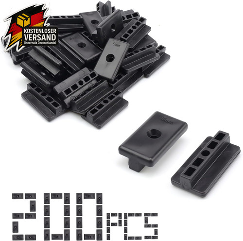 200 stück wpc - 200, clips