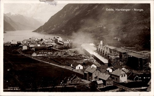 Odda norwegen - ak,