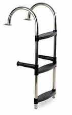 Badeleiter Einhängen Heckleiter Bootsleiter Edelstahl Leiter Boot 3 4 5 Stufen  