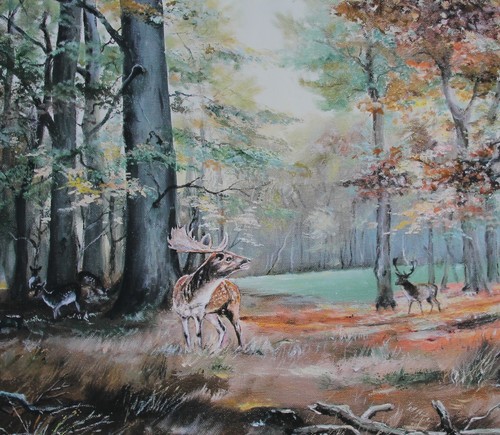Damwild schaufler kunstdruck - damwild,