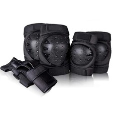 6 Teilig Schonerset Protektoren Skateboard Knieschoner Kinder verstellbar L