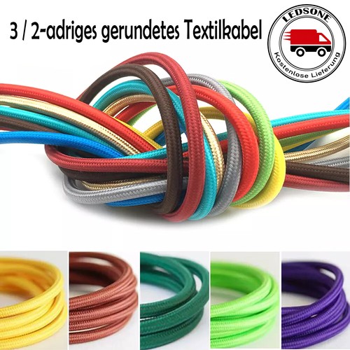 3 adrig textilkabel - 3,