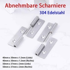304 Edelstahl Abnehmbare Scharnier Schranktür Fenster Tür  Schrank Scharnier