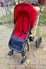 Bugaboo Cameleon Kinderwagen Rot-Schwarz – gepflegt, funktionsfähig & Zubehör 