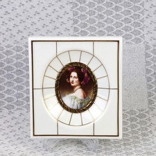 Vintage Villeroy & Boch Porzellan Porträt · Galerie der schönen Auguste Strobe