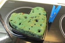 Oasis Steckschaum in Herzform Wandbild hinstellen oder aufhängen Steckblumen