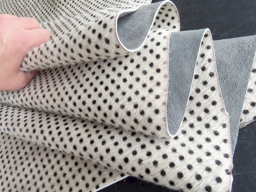 Echtes design kuhfell polka - design,