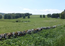 Foto A3 Weideland bei Synton Blick nach Südwesten über einen kleinen Teich t c2013