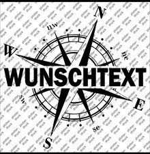 Kompass Aufkleber mit