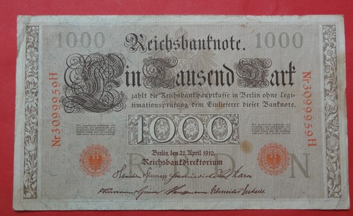 Reichsbanknote 1000 mark 21 - mark,
