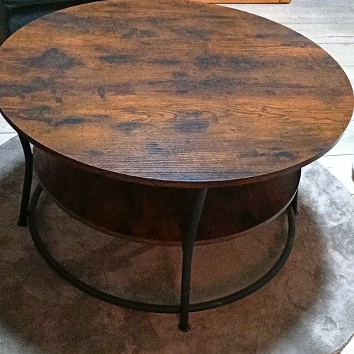 Vasagle couchtisch rund 80x45 - couchtisch,