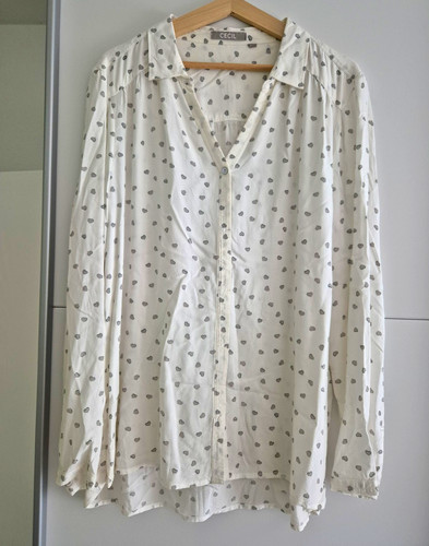 Cecil damen bluse - bluse, weiß/grau