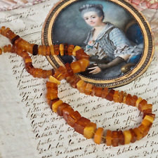 Honig- Bernsteinkette aus