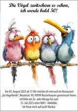 Lustige Einladungskarten