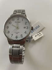Pulsar  Herren Armbanduhr silber Saphirglas wasserdicht Edition NEU