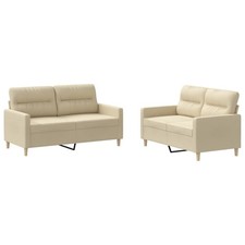 Sofagarnitur mit Kissen Stoff