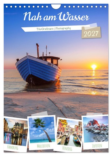 Nah wasser wandkalender - am,