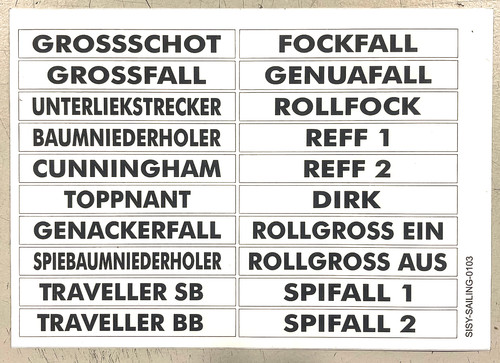 Beschriftung für
