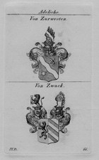 1820 - Zurwesten Zwack Wappen