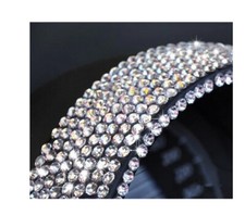 Strasssteine Diamant Sticker selbstklebend / silber  1000 Stück