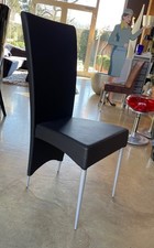 CATTELAN ITALIA ELENOIRE Stuhl Esszimmer Leder Schwarz