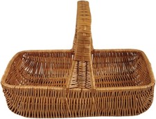 Tablett aus Weide mit Henkel